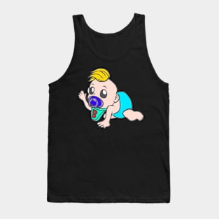 Baby infant newborn toddler baptism birth Tank Top